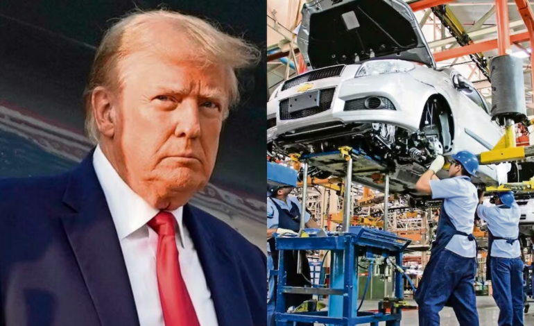 Trump amenaza con desaparecer la industria automotriz de Canadá
